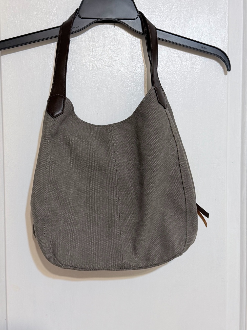 Boho Patterned Canvas Tote Bag in Gray and Multicolor - Picture 4 of 8